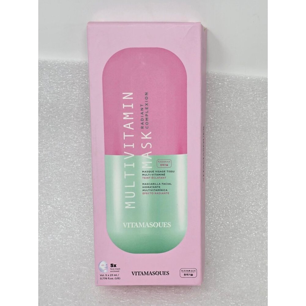 Vitamasques Multivitamin Radiant Complexion Sheet Mask Pack Of 5 Korean Skincare